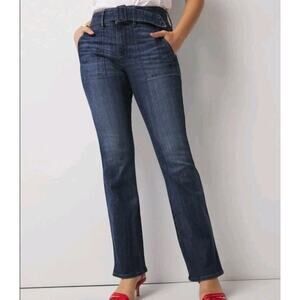 White House Black Market Extra High Rise Skinny Flare Jeans Allure Authentic 4